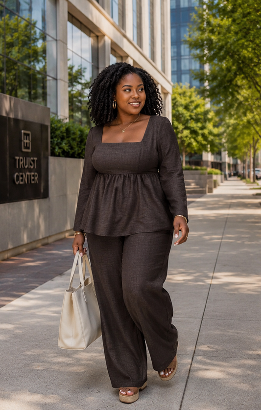 First Class Peplum Set