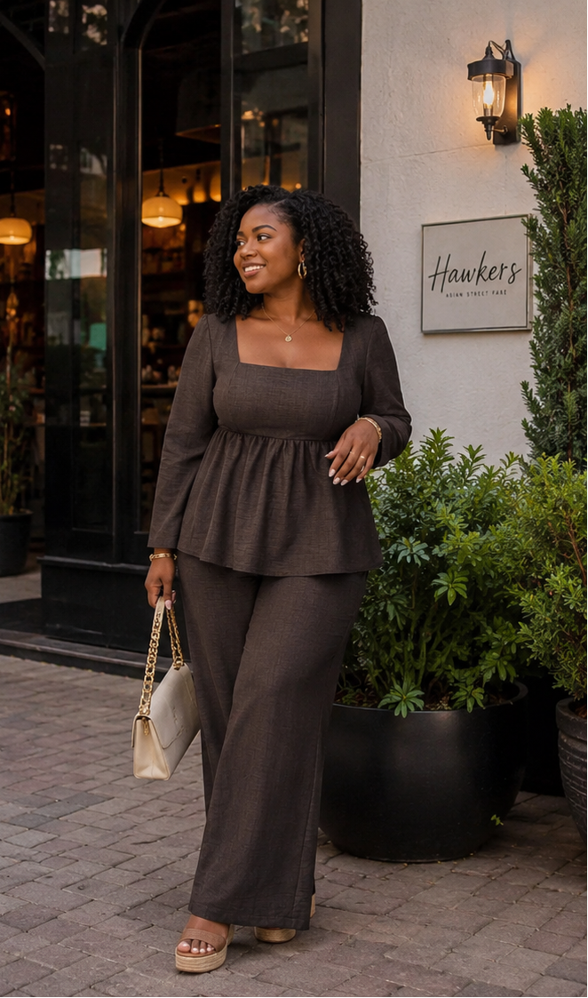 First Class Peplum Set