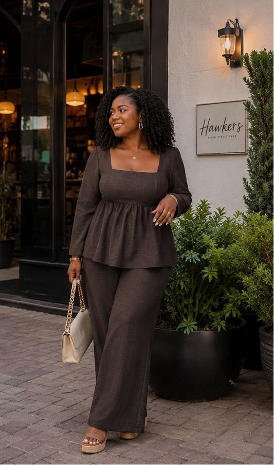 First Class Peplum Set